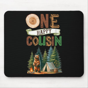 Mousepad Um Primo Feliz Acampador Aniversário de Um Ano Aca
