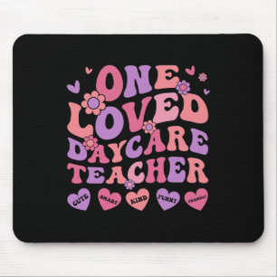 Mousepad Um Professor de Creche Amado Dia dos Namorados Cui