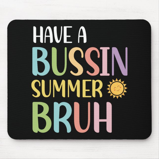 Mousepad Um Professor de Verão Incrível Último Dia de Aula  (Frente)