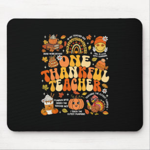 Mousepad Um Professor Grato Dia de Ação de Graças Groovy Ou