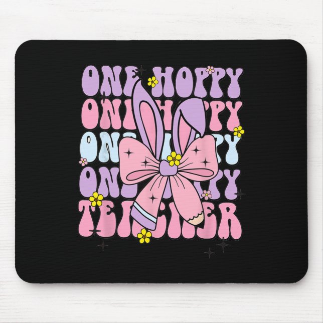 Mousepad Um Professor Hoppy Retro Páscoa Professor Appre (Frente)