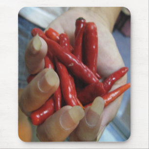 Mousepad Um Punhado de Chili... Comida da Rua Tailandesa