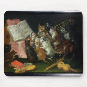 Mousepad Um recolhimento musical dos gatos