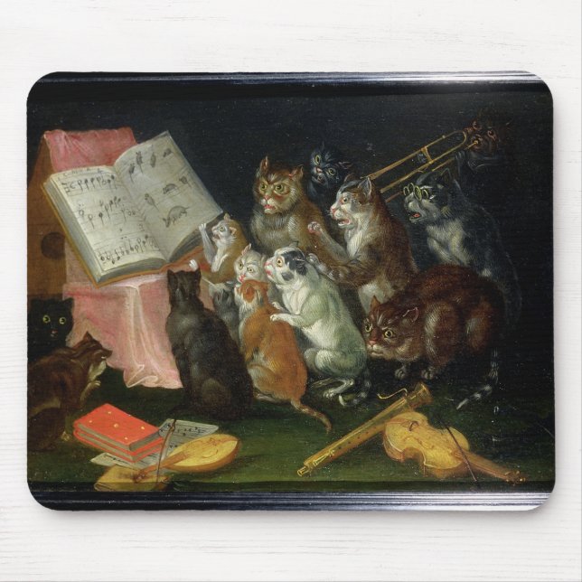 Mousepad Um recolhimento musical dos gatos (Frente)