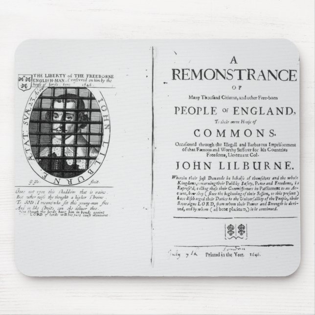 Mousepad Um remonstrance pelas niveladora (Frente)