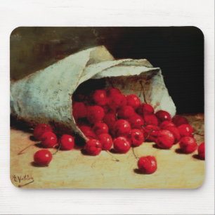 Mousepad Um saco derramado das cerejas