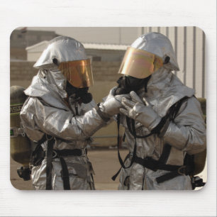 Mousepad Um sapador-bombeiro iraquiano