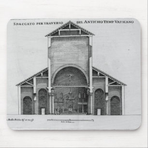 Mousepad Um secção transversal da igreja velha do vatican