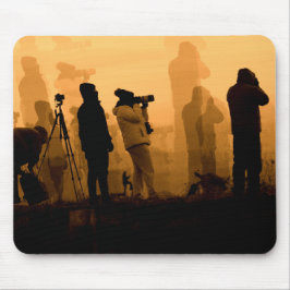 Mousepad Um Sunset Incrível - Fotografando Geese no Sunset