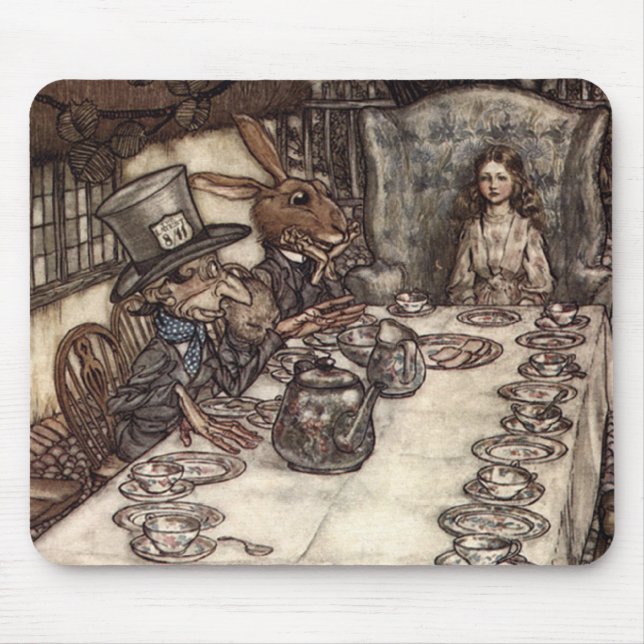 Mousepad Um tea party louco (Frente)