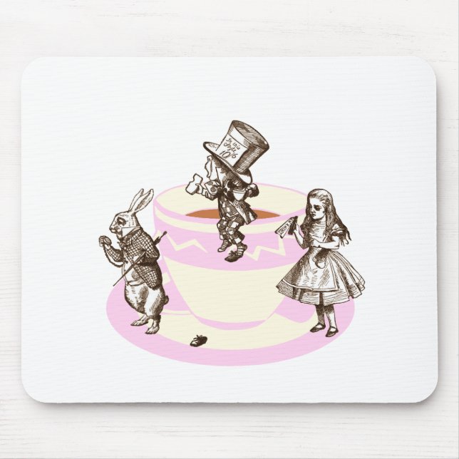 Mousepad Um tea party louco (Frente)