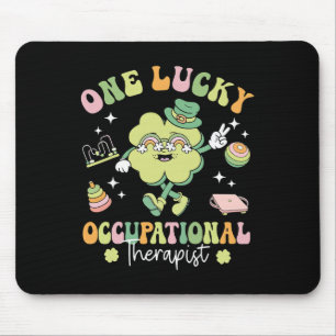 Mousepad Um Terapeuta Ocupacional Sortudo Ot Shamrock St Pa