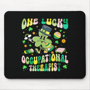 Mousepad Um Terapeuta Ocupacional Sortudo Ot Shamrock St Pa
