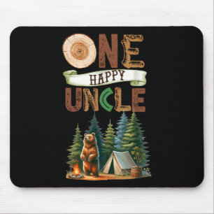 Mousepad Um Tio Feliz Acampador Primeiro Aniversário Urso d