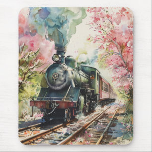 Mousepad Um Trem na Primavera