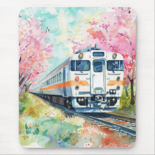 Mousepad Um Trem na Primavera