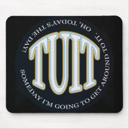 Mousepad Um TUIT redondo
