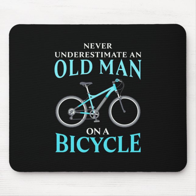 Mousepad Um Velho Numa Bicicleta (Frente)