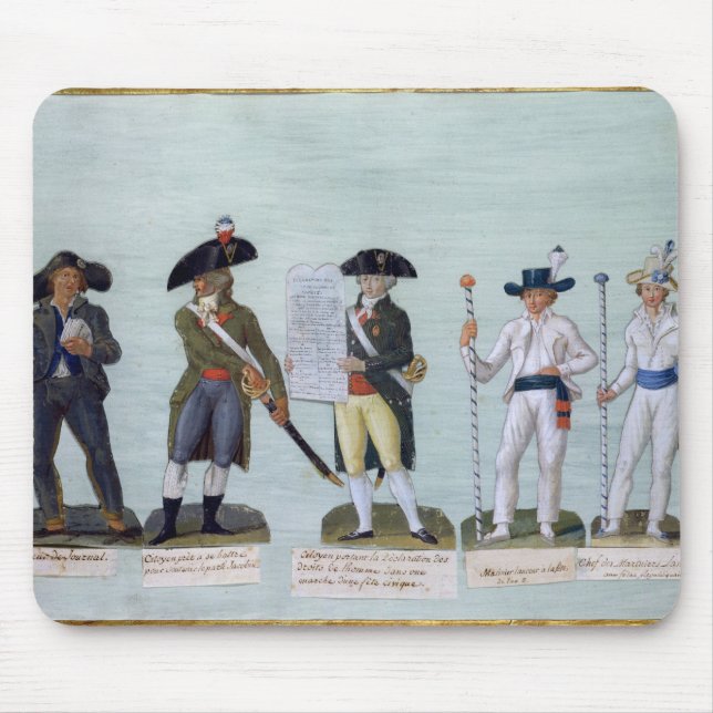 Mousepad Um vendedor do jornal, um cidadão pronto para (Frente)