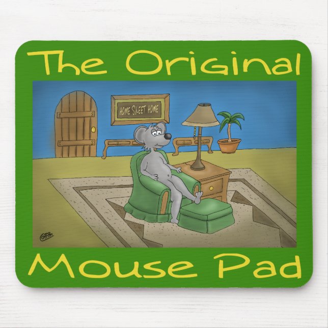 Mousepad Um verde original do tapete do rato (Frente)