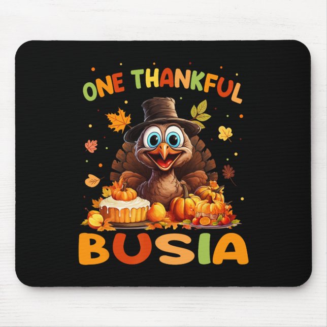 Mousepad Uma Ação de Graças de Busia Graphic Fall (Frente)