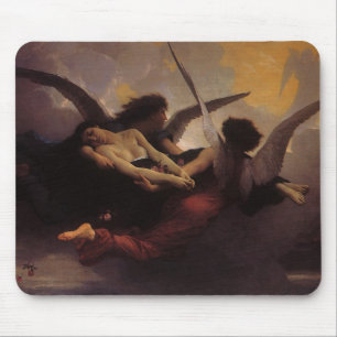 Mousepad Uma alma trazida para o céu por Bouguereau