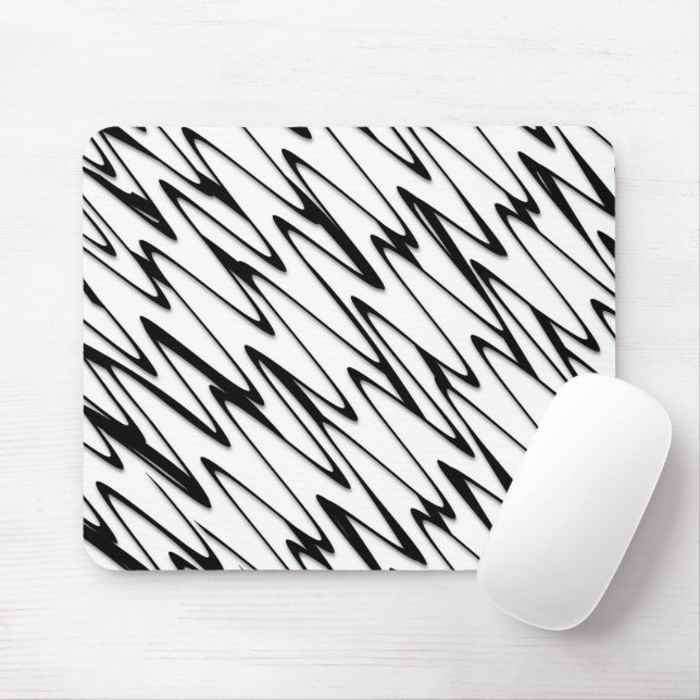 Mousepad Uma Arte Moderna de Linha Energética de Abstrato (Com mouse)