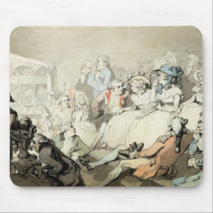 Mousepad Uma audiência que olha um jogo, c.1785 (a caneta
