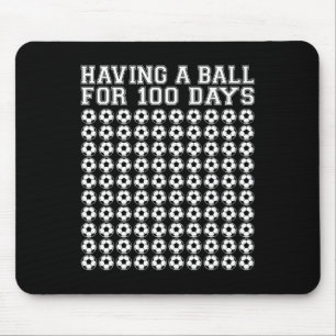 Mousepad Uma Bola Por 100 Dias De Futebol Esporte 100 Dias 
