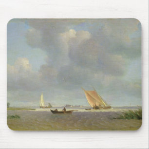 Mousepad Uma brisa fresca no Elbe, c.1830