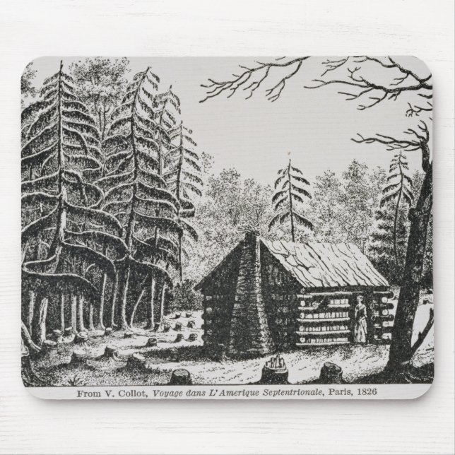 Mousepad Uma cabine da fronteira, 'da representação (Frente)