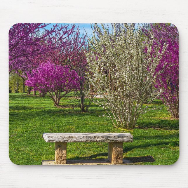 Mousepad Uma Cadeira de Temporada de Primavera (Frente)