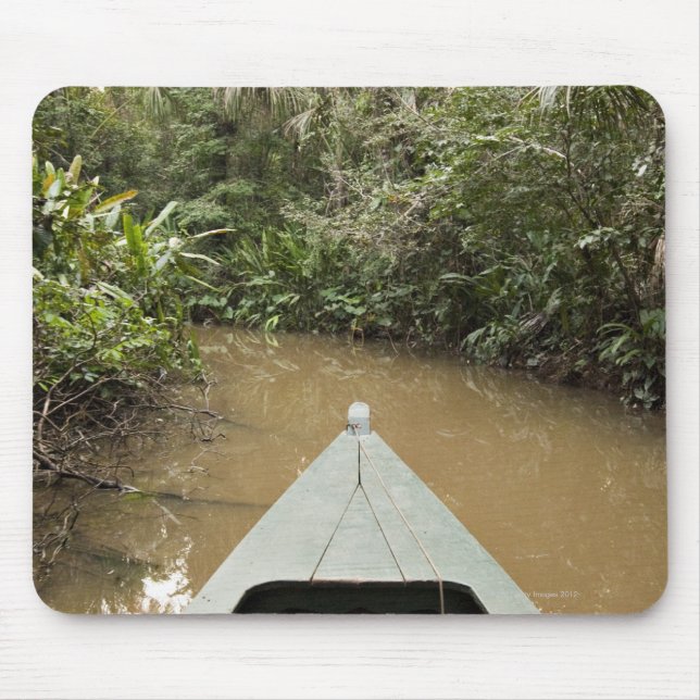 Mousepad Uma canoa de madeira feita da árvore de Eucylptus (Frente)