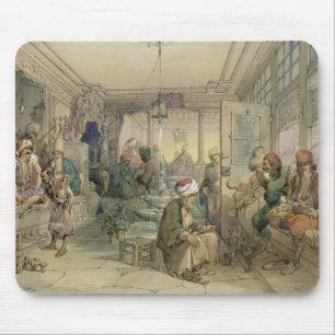Mousepad Uma casa do café, Constantinople, 1854 (caneta &