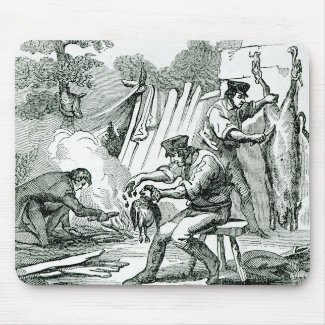 Mousepad Uma cozinha do acampamento, 1856 (Frente)