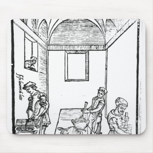 Mousepad Uma cozinha medieval (Frente)