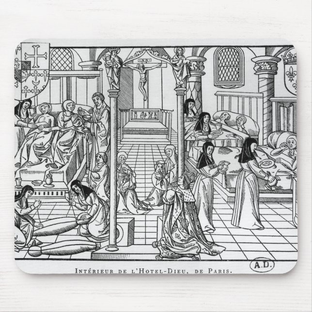 Mousepad Uma divisão no Hotel-Dieu, Paris (Frente)