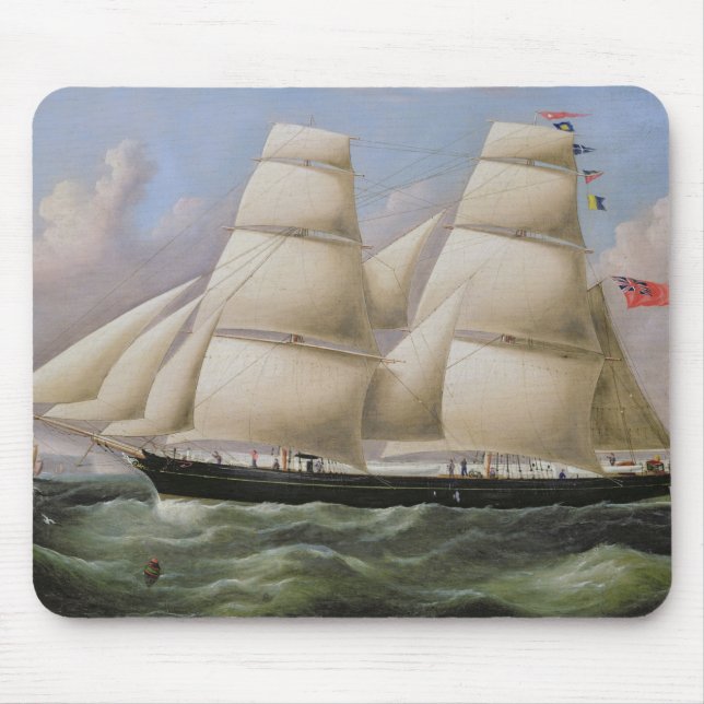 Mousepad Uma escuna suprida dois fora de Dôvar (óleo em (Frente)