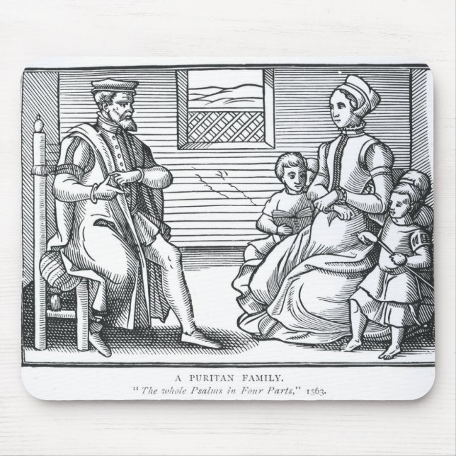 Mousepad Uma família do puritano (Frente)
