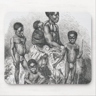Mousepad Uma família do tribo Zulu da história da
