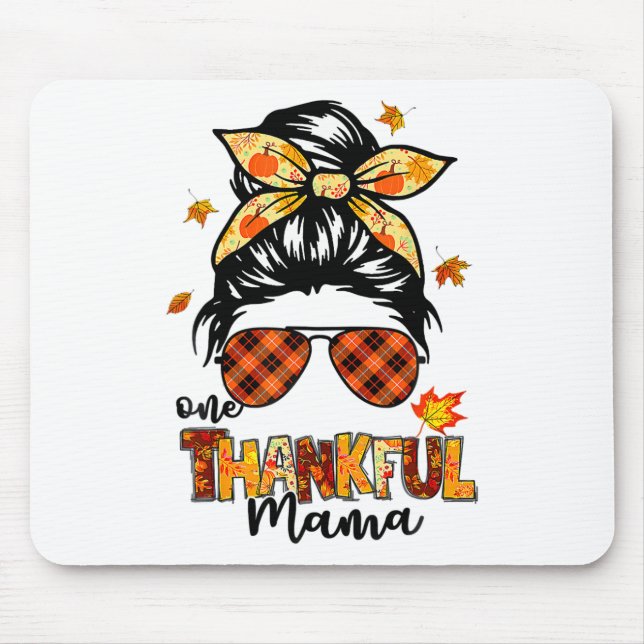 Mousepad Uma Feliz Mãe Engraçada Mensagem Chega outono Do Q (Frente)