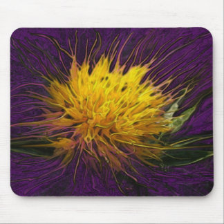 Mousepad Uma flor no tapete do rato (roxo) escuro