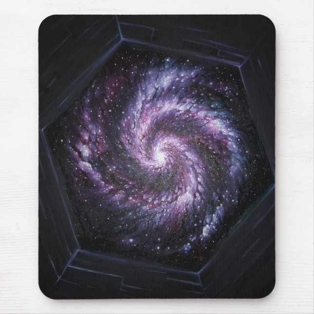 Mousepad Uma galáxia vista pelo telescópio espacial James W (Frente)