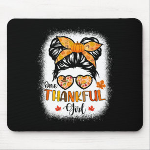 Mousepad Uma garota agradecida Filha de Ação de Graças Mens