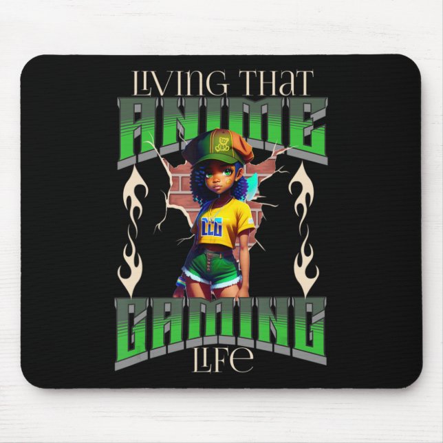 Mousepad Uma Garota que Ama Anime Japonês (Frente)