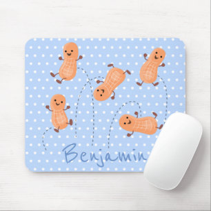 Mousepad Uma ilustração de desenho animado de amendoins de 