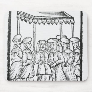 Mousepad Uma ilustração de um casamento judaico