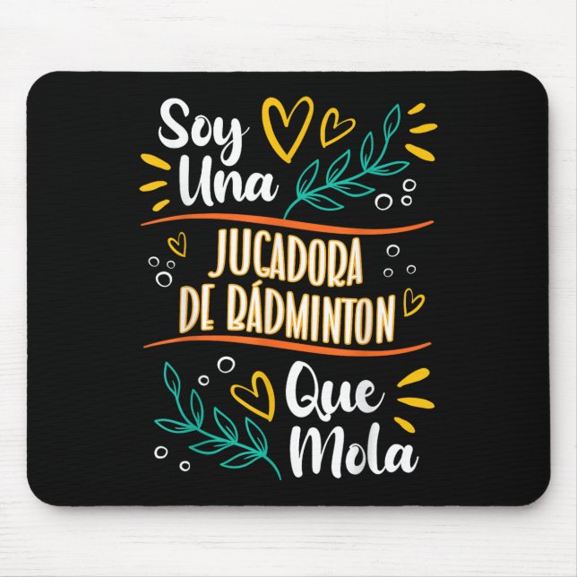 Mousepad Uma Jogadora De Badminton Que Mola Mulher Presente (Frente)