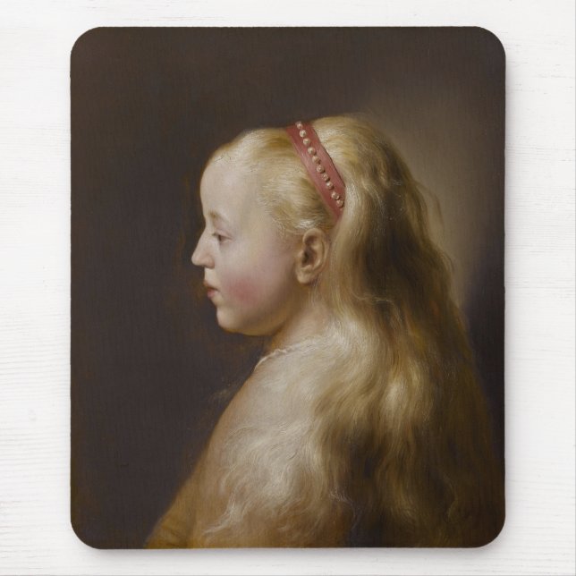 Mousepad Uma jovem loira (por Jan Lievens) (Frente)