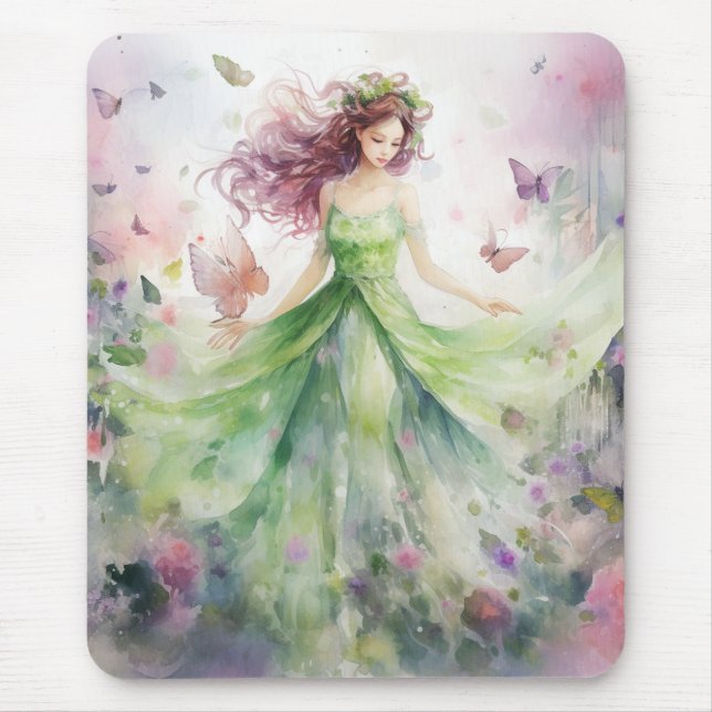 Mousepad Uma Linda Fada da Primavera (Frente)